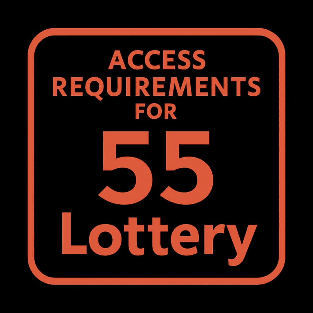 Icon representing Access Requirements for 55 Lottery