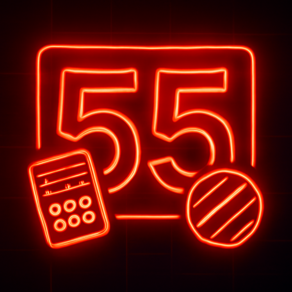 Icon representing the update guide for the 55 Lottery app.