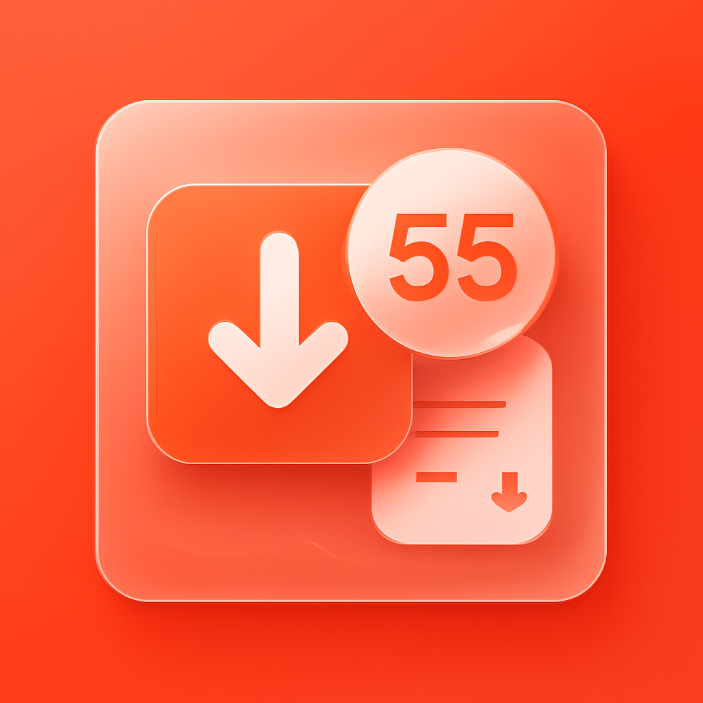 Diagram showing the steps to update the 55 Lottery app.