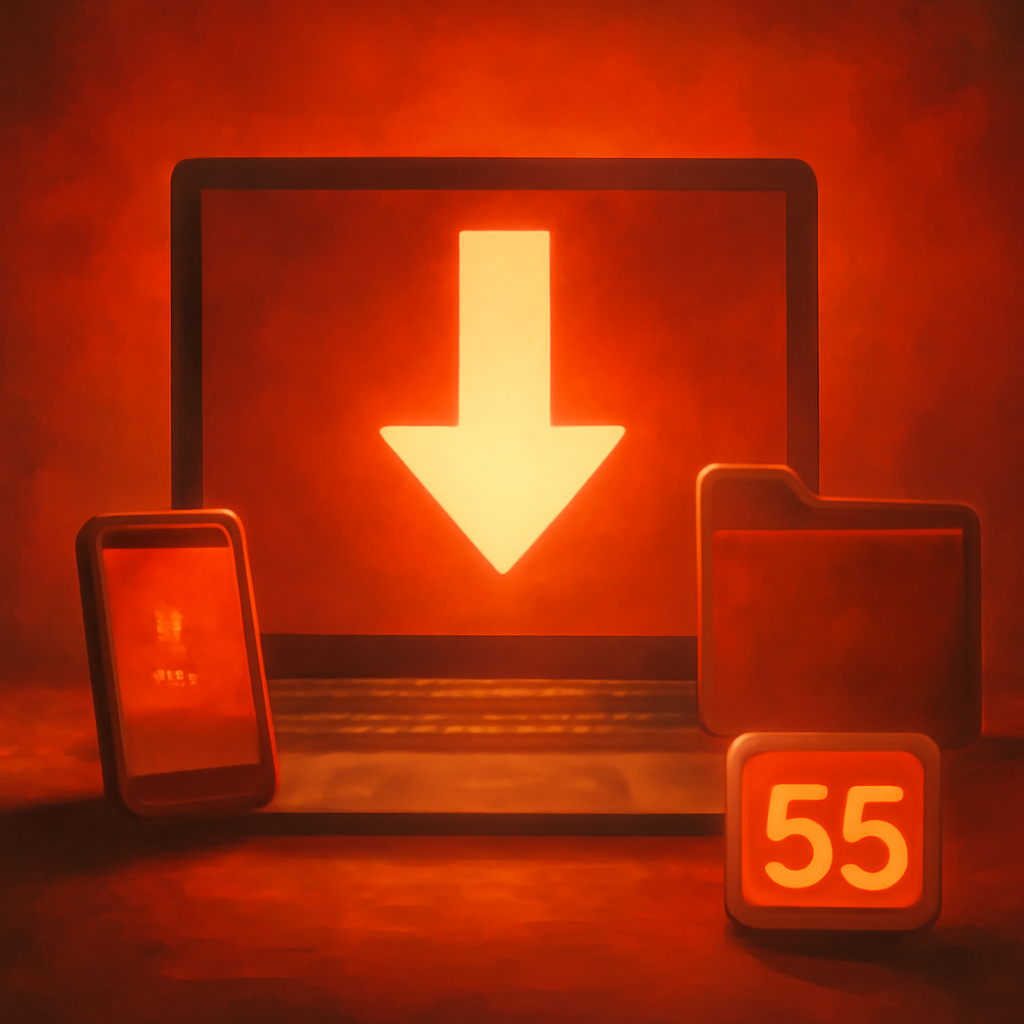 Diagram showing the steps to update the 55 Lottery app.