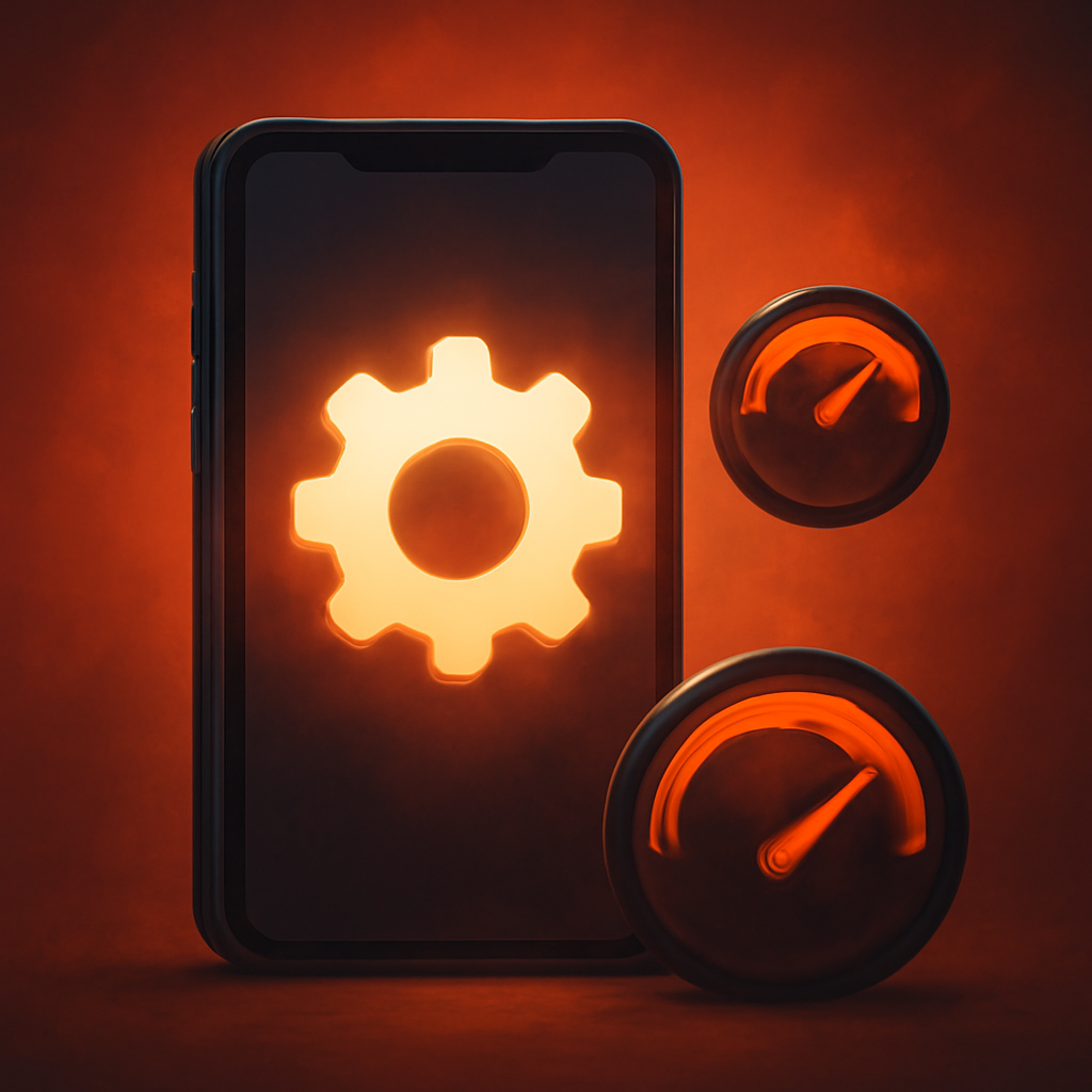 Icon representing the process of receiving updates for the 55 Lottery app.