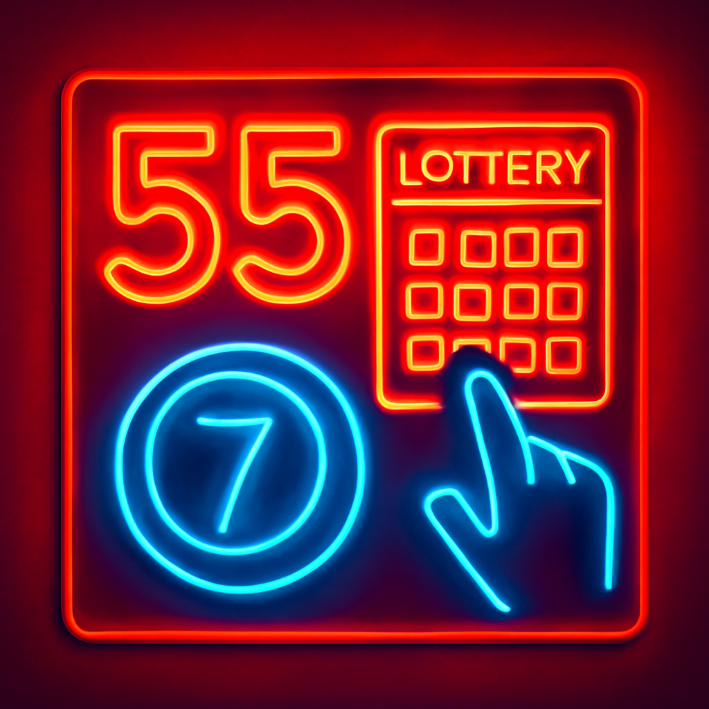 Icon representing technical help for 55 Lottery users.