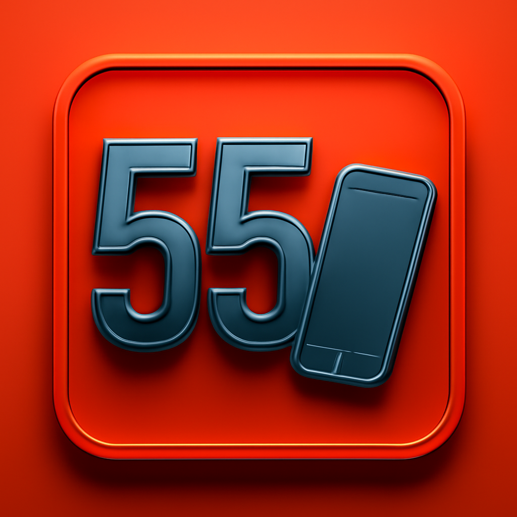 Icon concept for FAQs and Help for 55 Lottery.