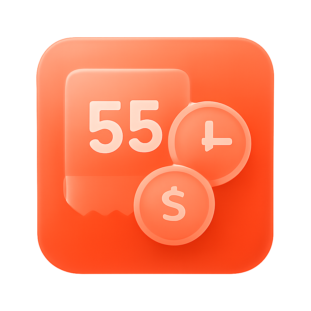 Icon representing the process of receiving updates for the 55 Lottery app.