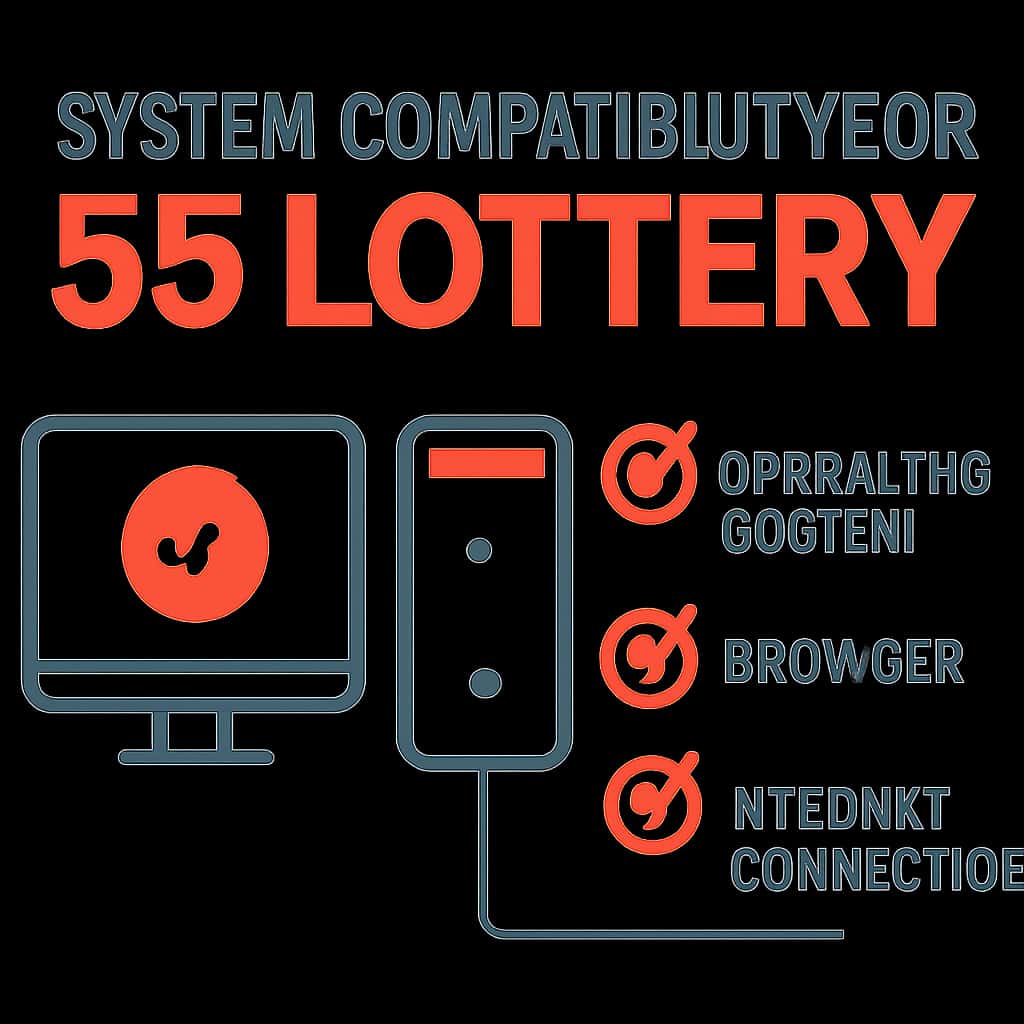 Diagram illustrating key aspects of system compatibility for 55 Lottery.