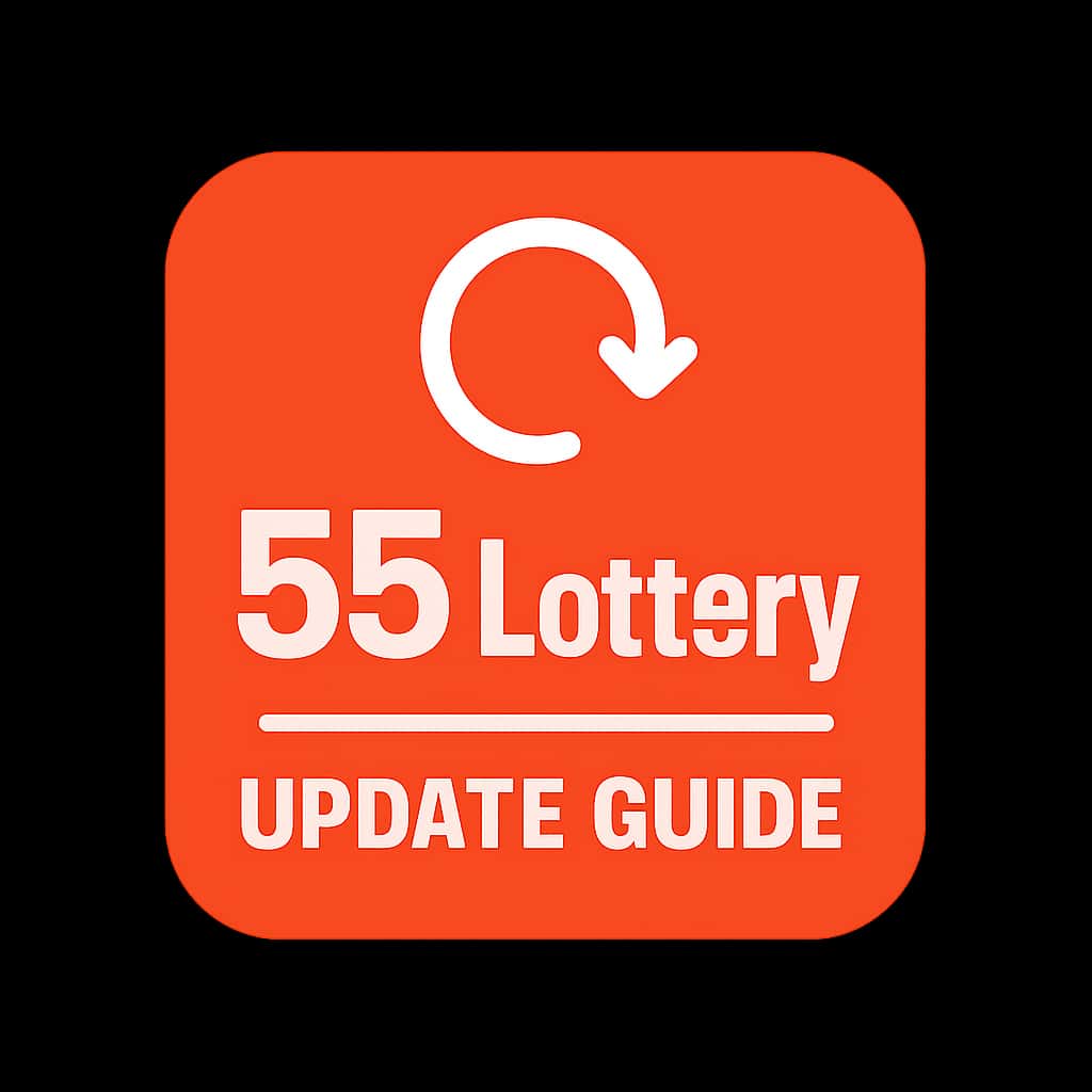 Icon representing the update guide for the 55 Lottery app.