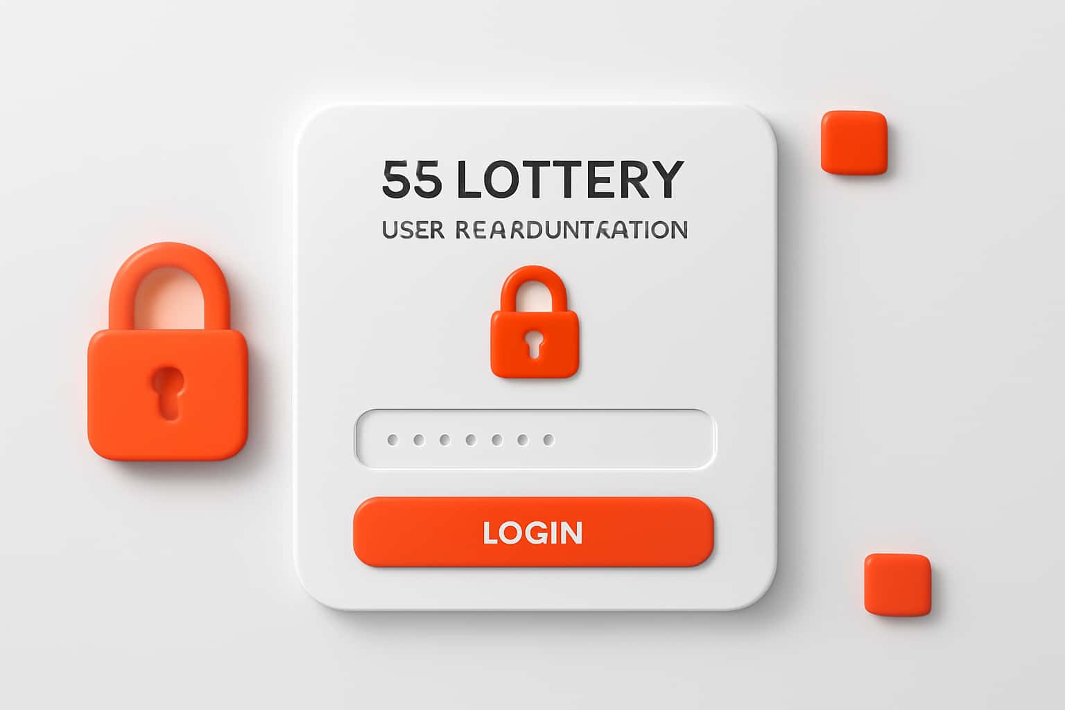 55 Lottery User Authentication Interface