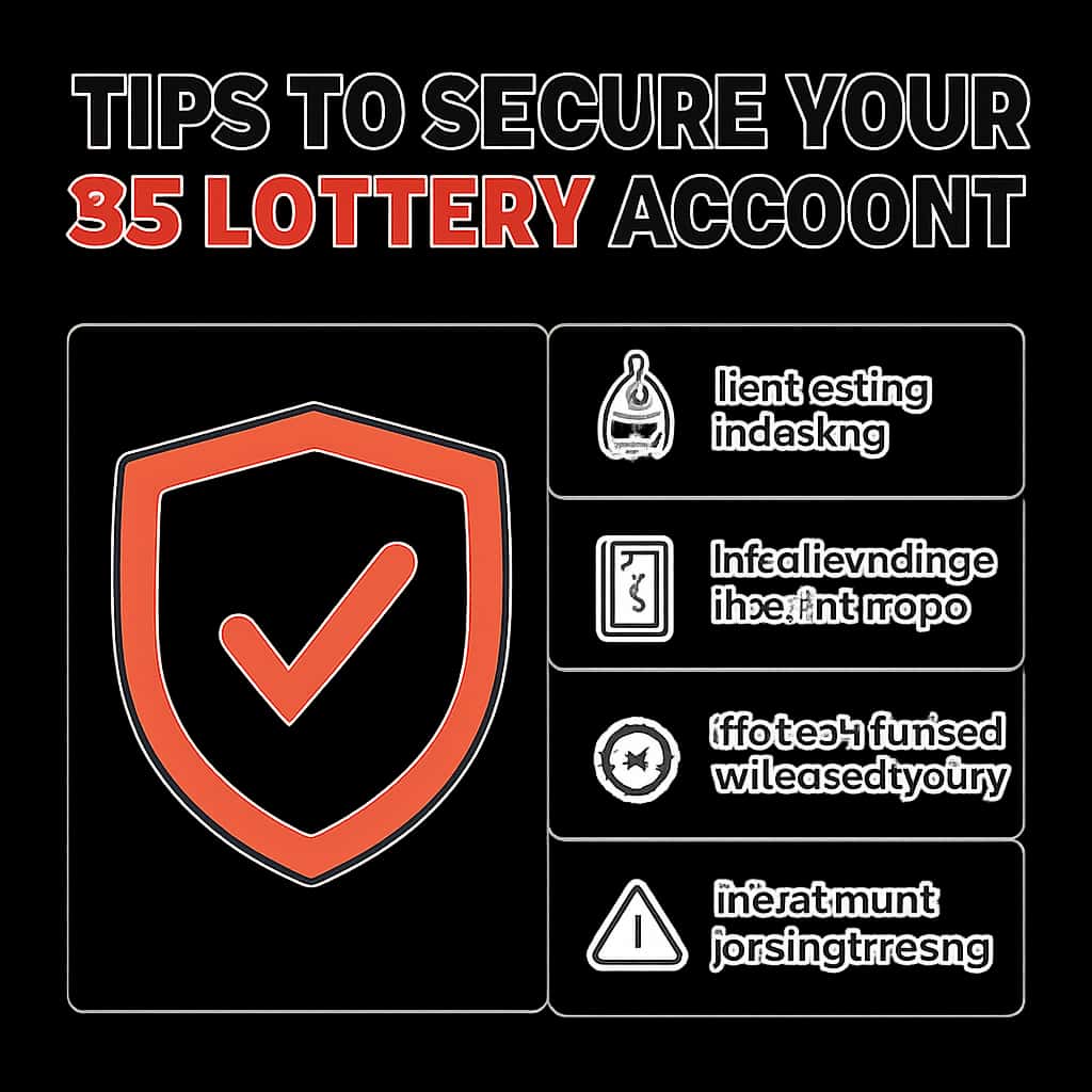 An educational diagram on securing a 55 Lottery account.